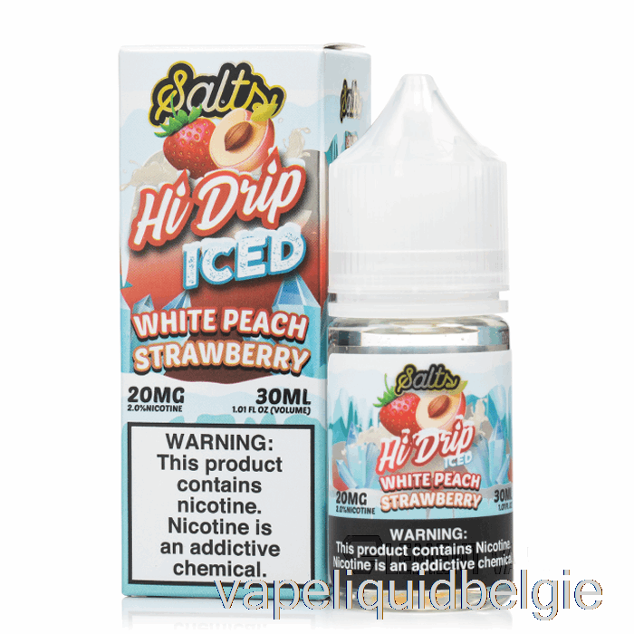 Vape Smaken Ijs Witte Perzik Aardbei - Hi-drip Zouten - 30ml 50mg